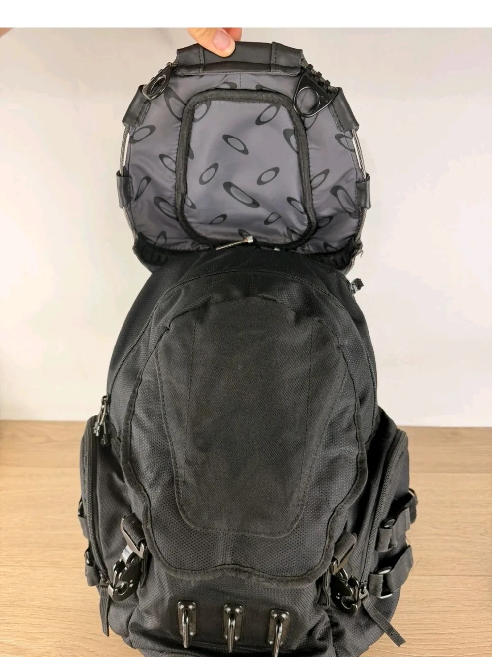 Oakley Bathroom Sink Backpack in the Stealth Black colorway Tactical Backpack